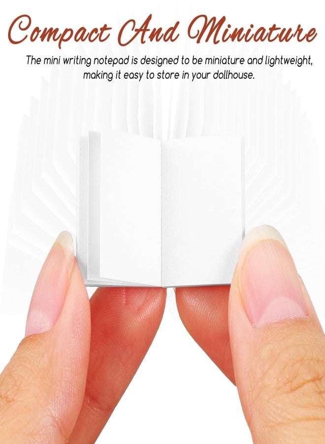 JECOMPRIS 50Pcs Miniatures Blank Books: 1:12 Scale Mini Books Kit for Dollhouse - Decor Crafts for Bookshelf - Image 3